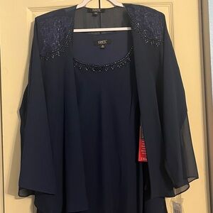 Elegant Navy Blue Women's Dress by Ignite
